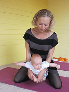 Mum and baby at yoga class